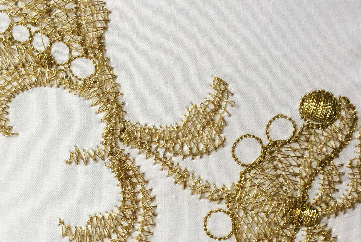 Het Borduurburo, Martine van 't Hul, Goud, Gold, goud, borduren, machinaal borduur, embroidery specialist